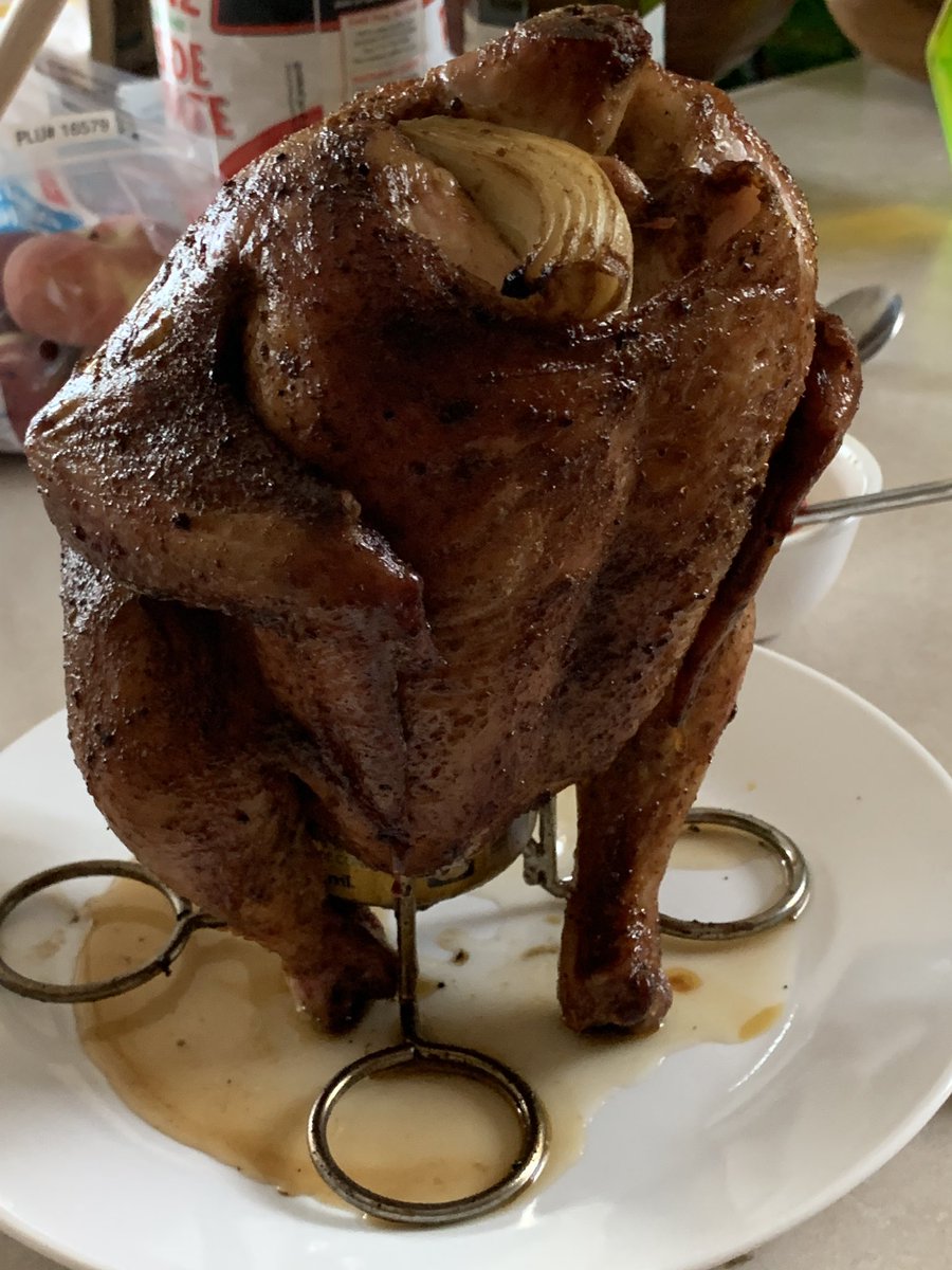 Glenhauc's tweet photo. @billb27 @YouNeedABBQ Nice here’s my first attempt on my pit boss I got on Father’s Day. https://t.co/O16CMmjMGw