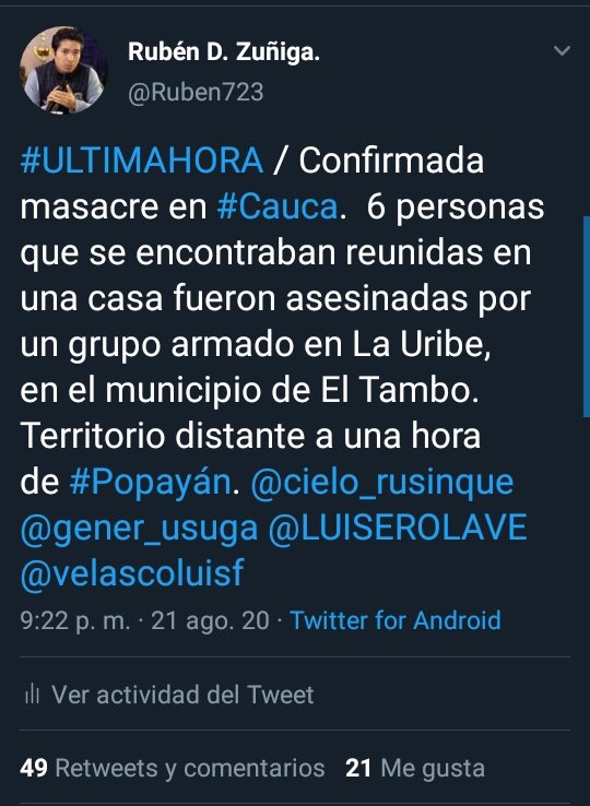 Gustavo Bolívar tweet media