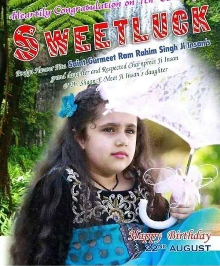 ki_rja123's tweet photo. पुज्य पिता जी की दोहती ओर दीदी चरणप्रीत इन्सां जी की बेटी @Sweetluckinsan का 13वा जन्मदिन है जी। हजूर पिता जी और सारी साथ संगत को little princess #Sweetluck के #Happy_birthday 🎂🎈की बहुत-बहुत बधाई और शुभकामनाएं 🎉🎉 https://t.co/sen3CXjKLW