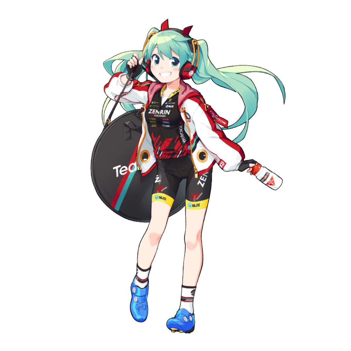 Gsrショップ By Forest V Twitter 本日より販売開始 レーシングミク Teamukyo応援ver レプリカウインドブレーカー Gsr 15 000円 税込 Teamukyo応援ver のミクが着ているものをイメージした商品です イラストと完全に同じでなく異なる部分もあります