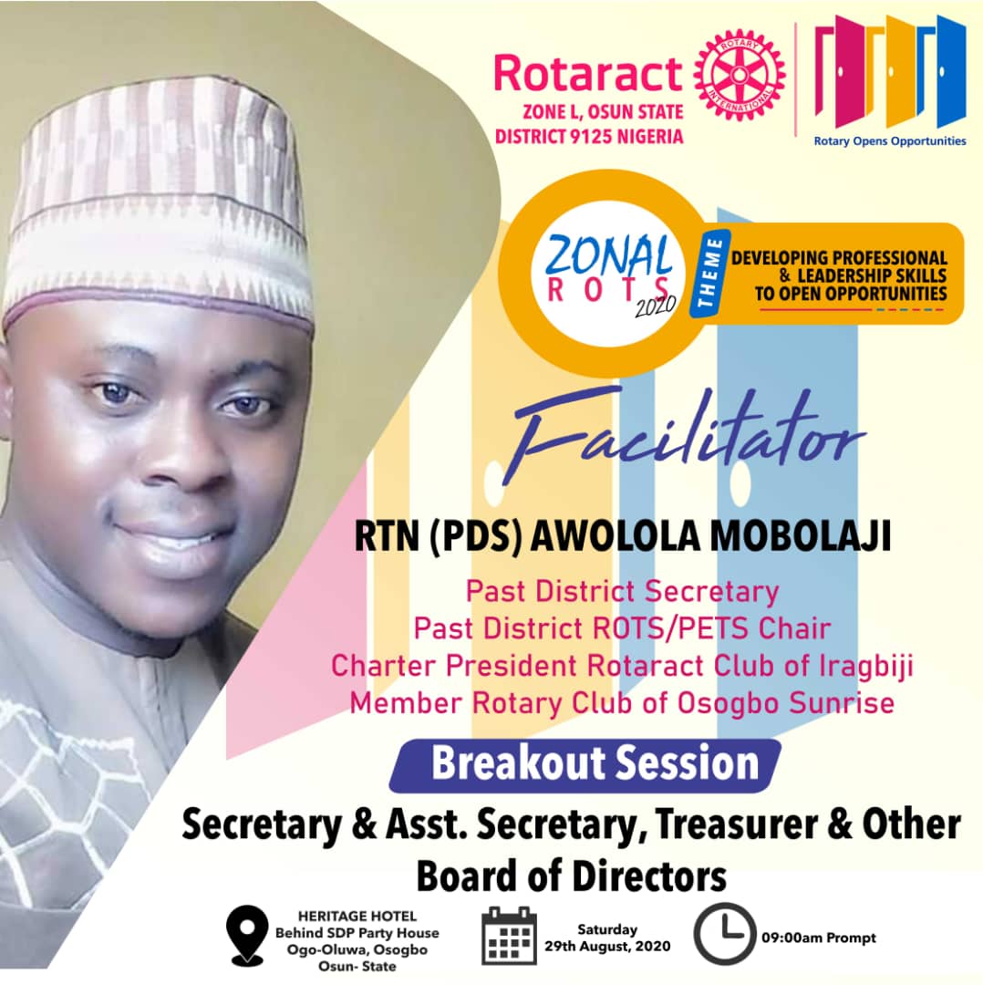 raczone3Osun's tweet photo. Meet our Facilitator
#ZoneLRots https://t.co/XskfIqpbbC