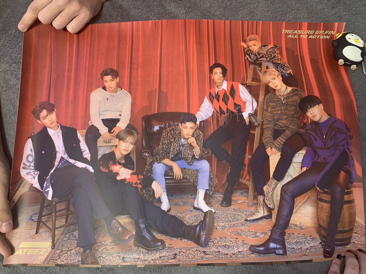 WTS ATEEZ wonderland posters  $10 each (shipping included) US only will be mailed folded @kpopthriftshop  @ateezthriftshop  @atzthriftshopUS