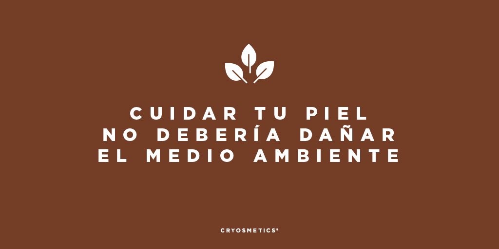 CryosmeticsSkin's tweet photo. ¿Sabías que la mayoría de los productos cosméticos que hay actualmente en el mercado incluyen en sus fórmulas materias primas que pueden tener un impacto negativo en el medio ambiente?

#cryosmetics #skincare https://t.co/kNJDzKHoWY