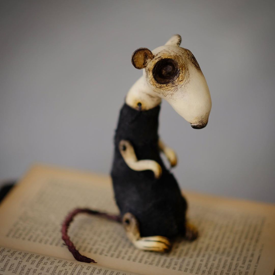 BeautifulBzarre's tweet photo. I want to be friends with this little "ratty", don't you?! Lovely work by duduki แฉแT แชOแชแชS.
#beautifulbizarre #artdolls #textilesculpture #textileart #textiledoll #surrealart #ooakdoll #creepycute #creepydoll #gothart #softsculpture #duduki #oddities https://t.co/I90d9CoOVD