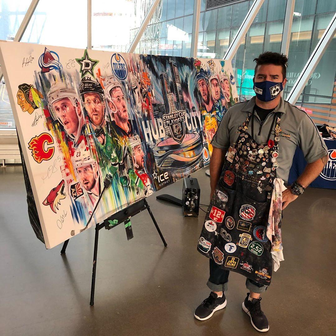NHL's tweet photo. More from the @darrigoart mural. 

#StanleyCup https://t.co/eXc7E5vVK0