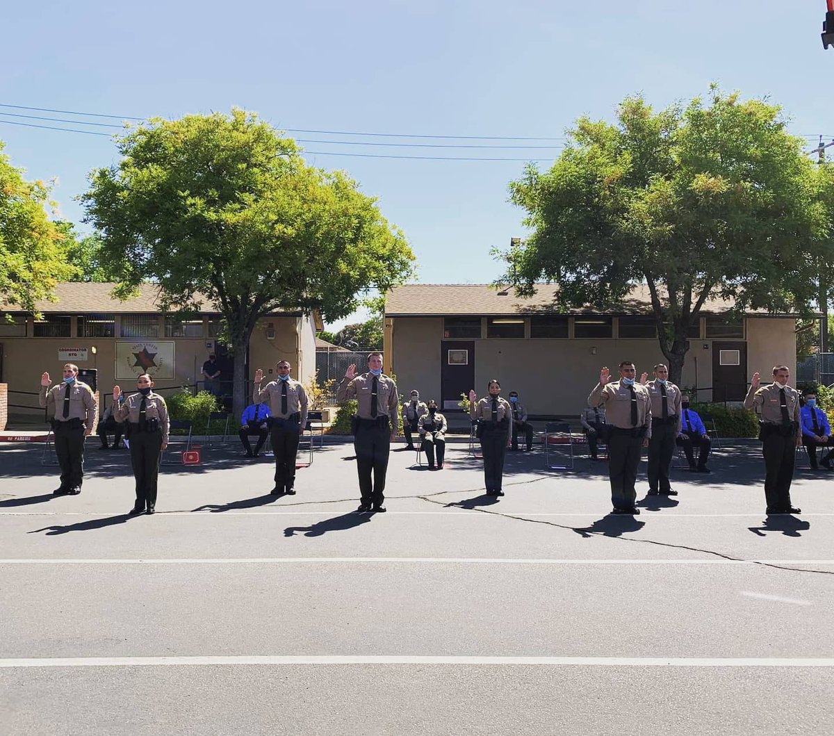 FresnoSheriff's tweet photo. Congratulations to the 10 new @FresnoSheriff deputy recruits who were sworn in Friday during their police academy graduation.

If you wish to start a law enforcement career with us, please email our recruitment team at:  recruitment@fresnosheriff.org

https://t.co/GLPgILWae2 https://t.co/90tyedkKfy