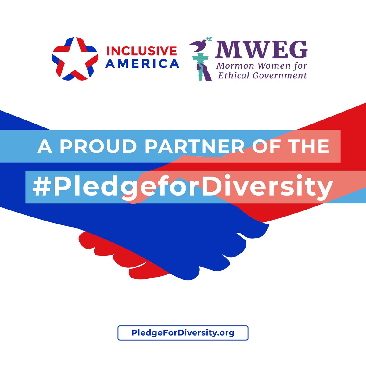 mormonweg's tweet image. Our government is stronger when it is truly of, by, and for the people. We’re partnering with @InclusiveUS to ensure diversity, equity, and inclusion at every level of our government.

Urge candidates to #PledgeForDiversity. 
Learn more: PledgeForDiversity.org