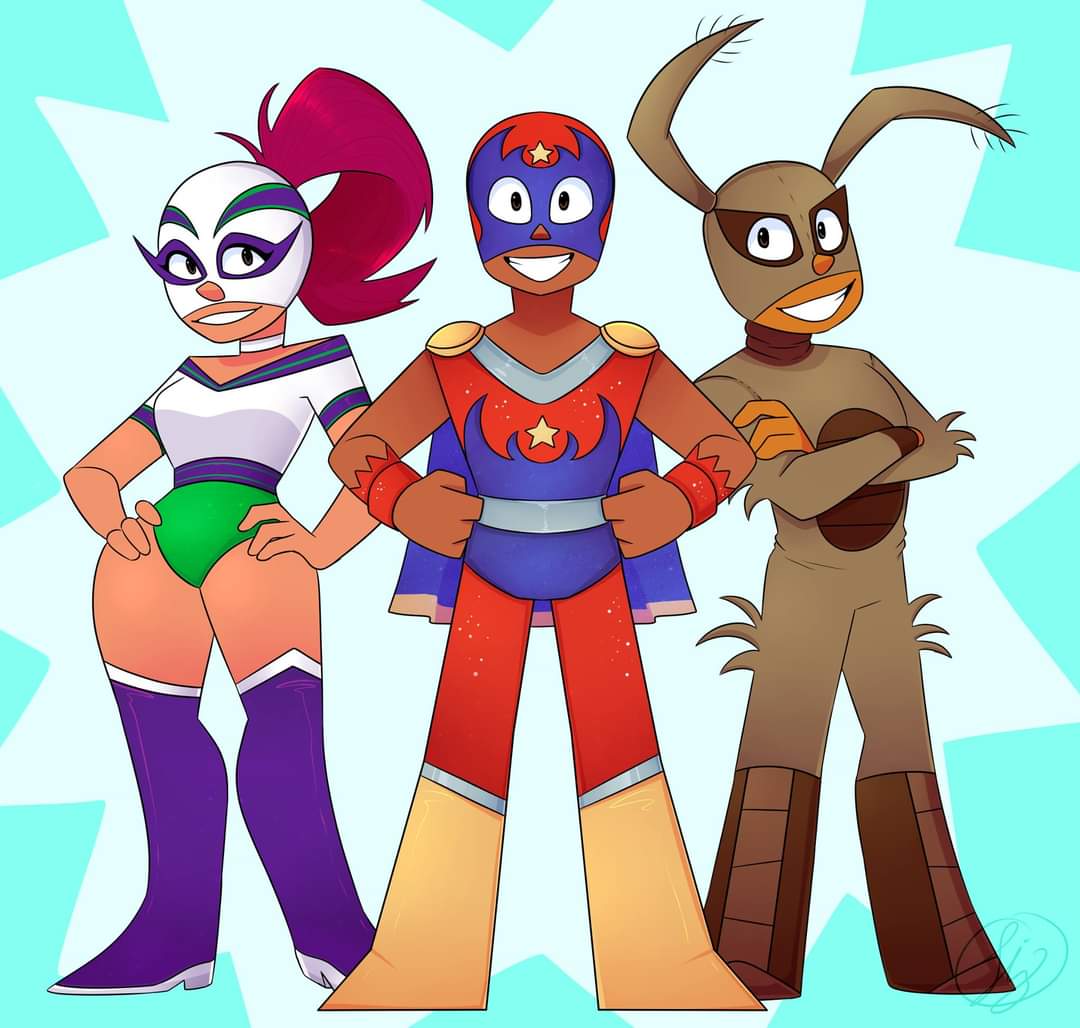 YEAH, I DID A REDRAW LAST YEAR OF MUCHA LUCHA GROWN UP CONCEPT LOLpic.twitt...