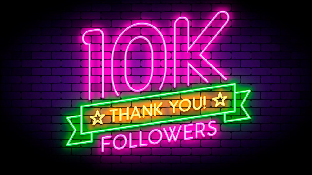 We did it!! 10,000 followers!!!!

Y’all truly are the best and I couldn’t be more grateful to be surrounded by such amazing people. It’s been a crazy journey and we’re just getting started.

To say thank you, someone who retweets this and follows me will win a $10,000 prize!!!!