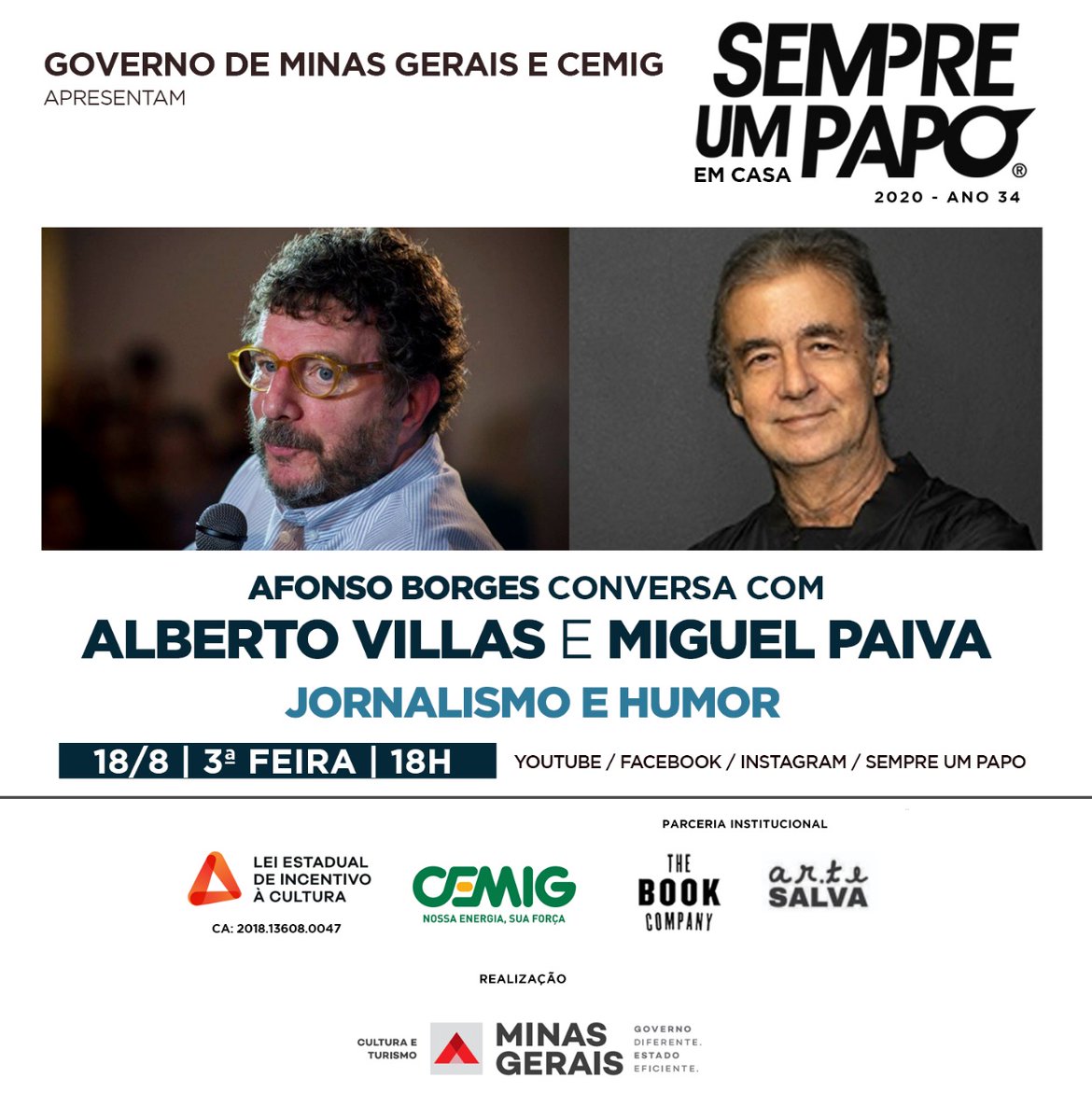 sempreumpapo's tweet photo. Programação da semana que vem: @albertovillas2 @ChicPaiva #CesarCampos #CarlosHerculanoLopes e @CARPINEJAR https://t.co/xDWub25c21