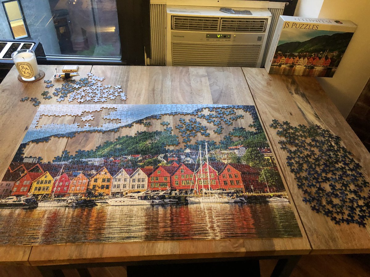 1/ I’ve always said my ideal office would have a puzzle table. It’s such a great way to idly pass time on phone calls. Sometimes the best ideas come when you’re passively working on something else.