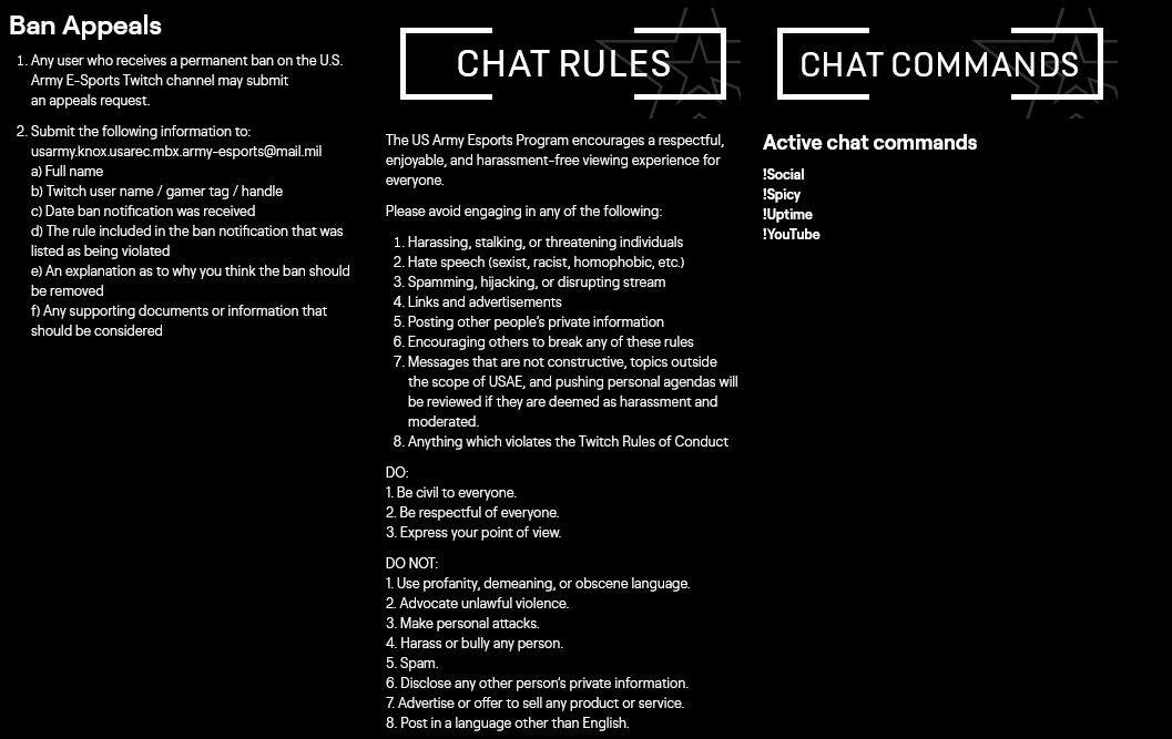 MORE THAN 2/3 OF THEIR ABOUT PAGE IS ABOUT RULES OMEGALUL