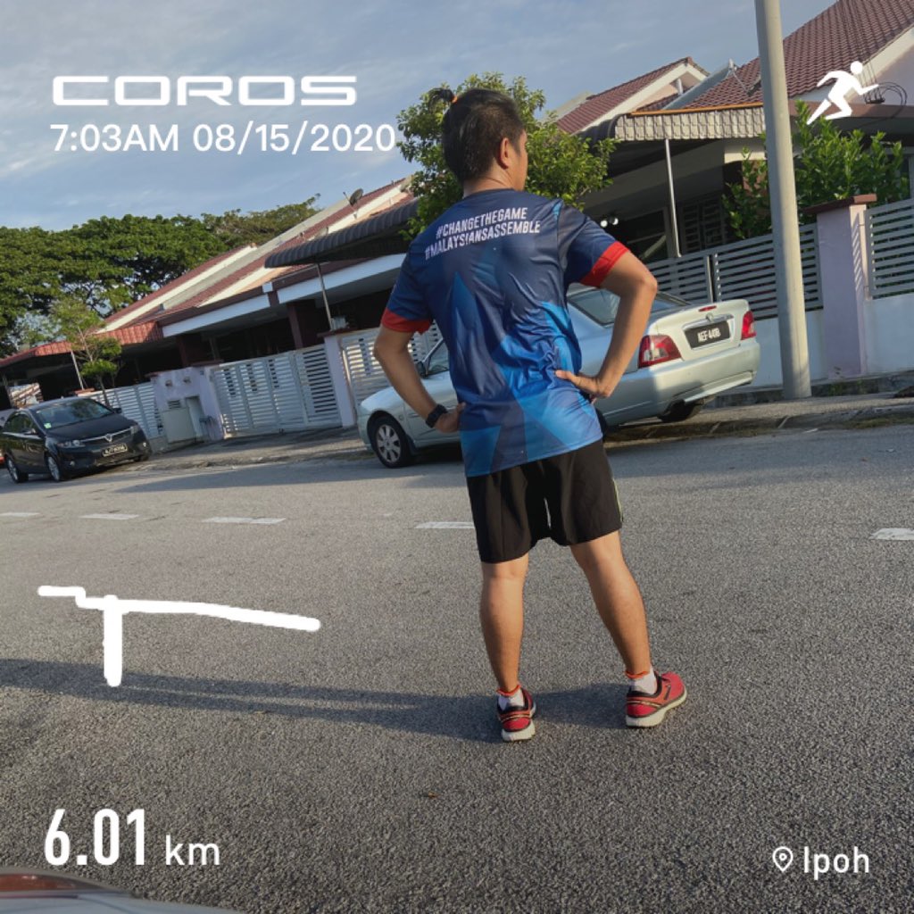 romeosierra82's tweet photo. Boleh la dari takde...punye malas nak mampos...nak jadi ape pon tak tau laaaa... #run #morningrun #solorun #ultron #klebangputra #ipoh #brooks #ghost11 #coros #corosmalaysia #apex46mm #keepfitjadah #kayuapibasah #romeosierra https://t.co/z1yQhgFh29