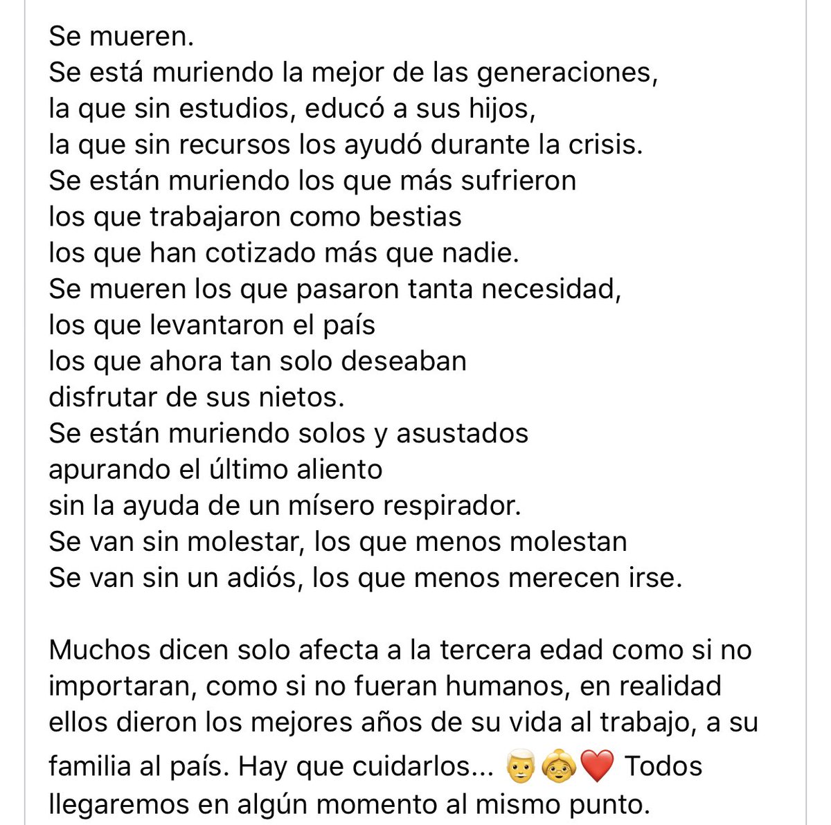 Léelo sin llorar y reflexiona 

Rt para crear conciencia