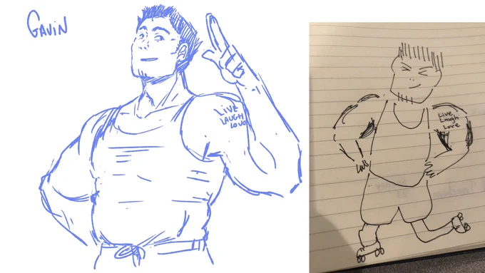 Hey it's quarantine, so me &amp; the girlfriends asked the boys to create handsome men OCs and this is me drawing all of them 