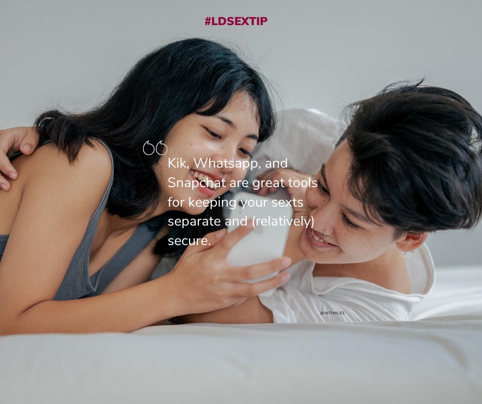 There are tons of tools you can use to stay connected in your #LongDistance relationship! With Snapchat, Kik, Whatsapp, and more, you can separate your #sexting from your regular texting. A bonus tip: using filters and live chats leads to some #sexy fun!