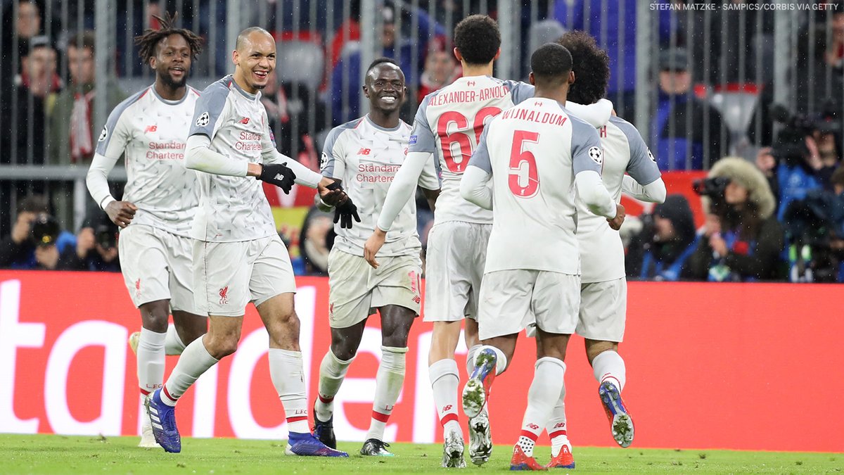 ESPNUK's tweet photo. Liverpool are the only team to win a Champions League match against Bayern Munich in the last two years. https://t.co/bXFCHFzYO3