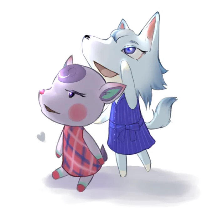 This is a painting I did for my dear friend's birthday! We were super into animal crossing until one day we stopped playing lol. I'll be posting the before and after of this on my instagram later. #AnimalCrossing #あつ森 #イラスト #digitalart 