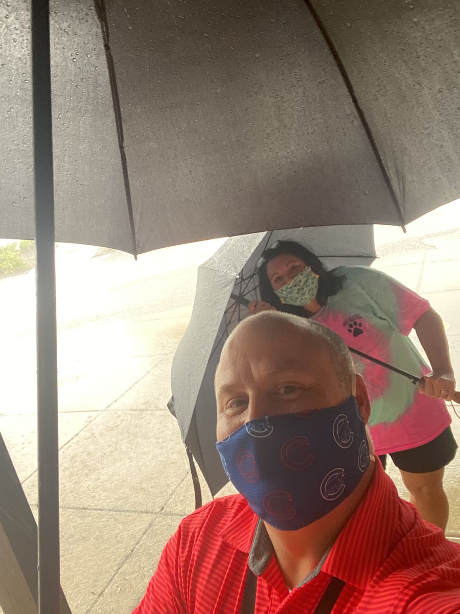 Car rider tag pickup &amp; Supply Donation driveup!  Our Bulldog families love us  even in monsoons!