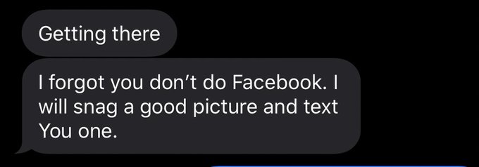 asking about kids in my family and getting subtly shamed for not being on Facebook 🤪 https://t.co/gN