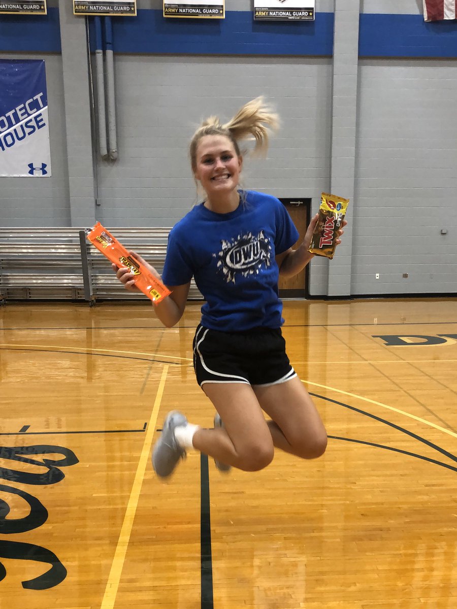 DWUVolleyball's tweet photo. Happy Bday to freshman Taylee Indahl!!!  We’re happy you’re here!! https://t.co/CsBr9lTMwp