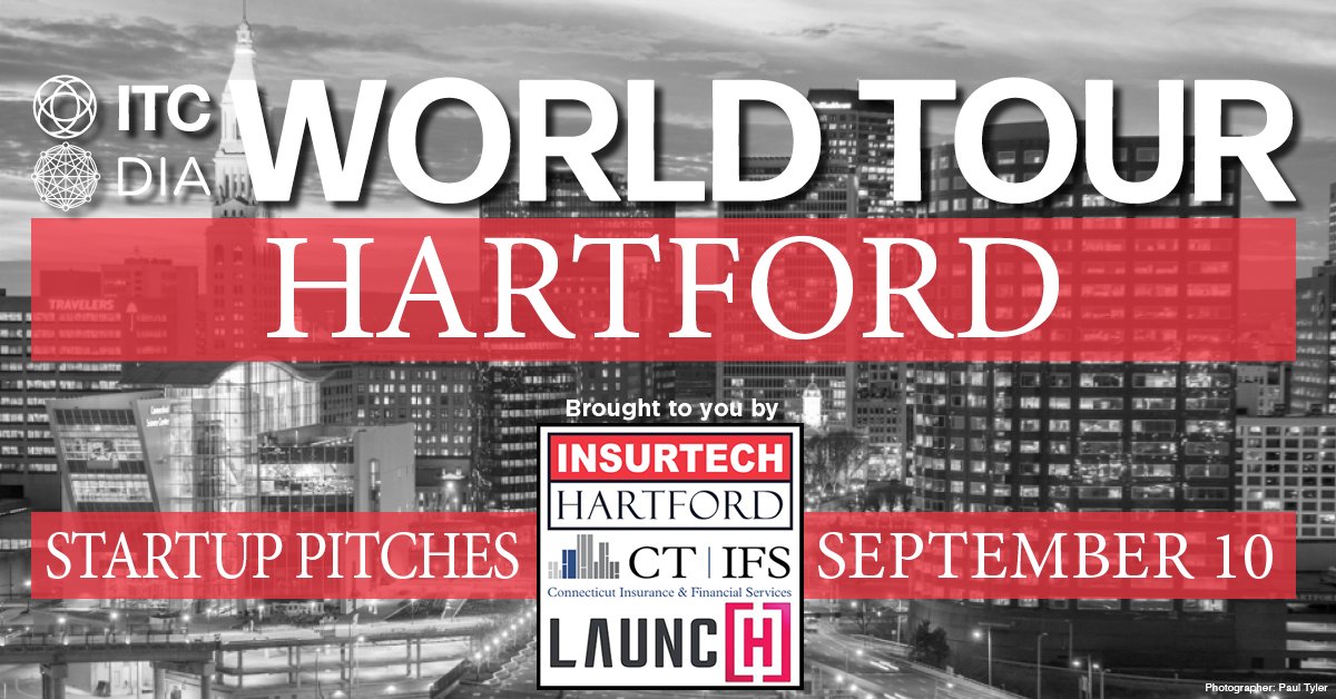 InsurTechHfd's tweet image. On September 10, Hartford continues its role as a world leader in #insurtech as one the ITC+DIA World Tour stops. Be part of #insurtech history! Register here. insurtech.ws/ITCHFD2020 #insurtechhartford #launchartford #ctifs #itc2020 #itcdigitalworldtour #insuretech @insurtechhfd