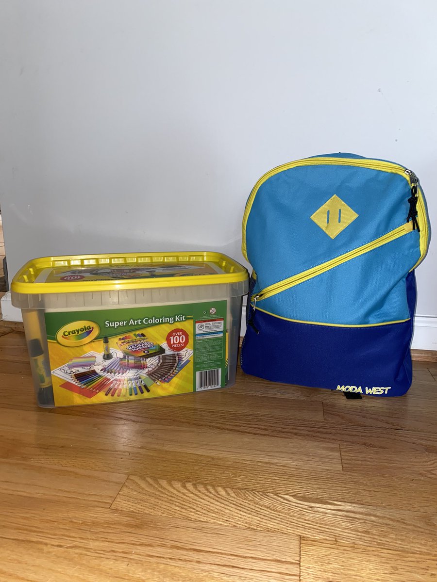 Ms_Ally_Talbot's tweet photo. Thankful for companies like @DonorsChoose, @Crayola, and #modawest for creating products that are affordable and good quality! Can’t wait to see my students face when they learn they each get one of these - filled with school supplies! https://t.co/BKTlsWjpxT