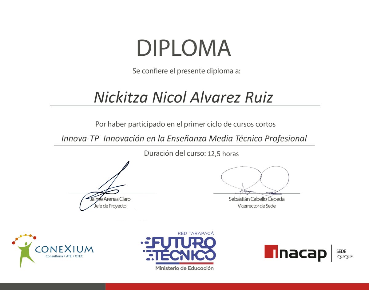SchoolKronos's tweet photo. Docentes de la especialidad de Programación y Administración mención Recursos Humanos, finalizan exitosamente curso de #INNOVATP #HabilidadesparaelSigloXXI 
@FuturoTarapaca @Mineduc @seremieduc01 @ConexiumCL https://t.co/d3r2MyJy2L