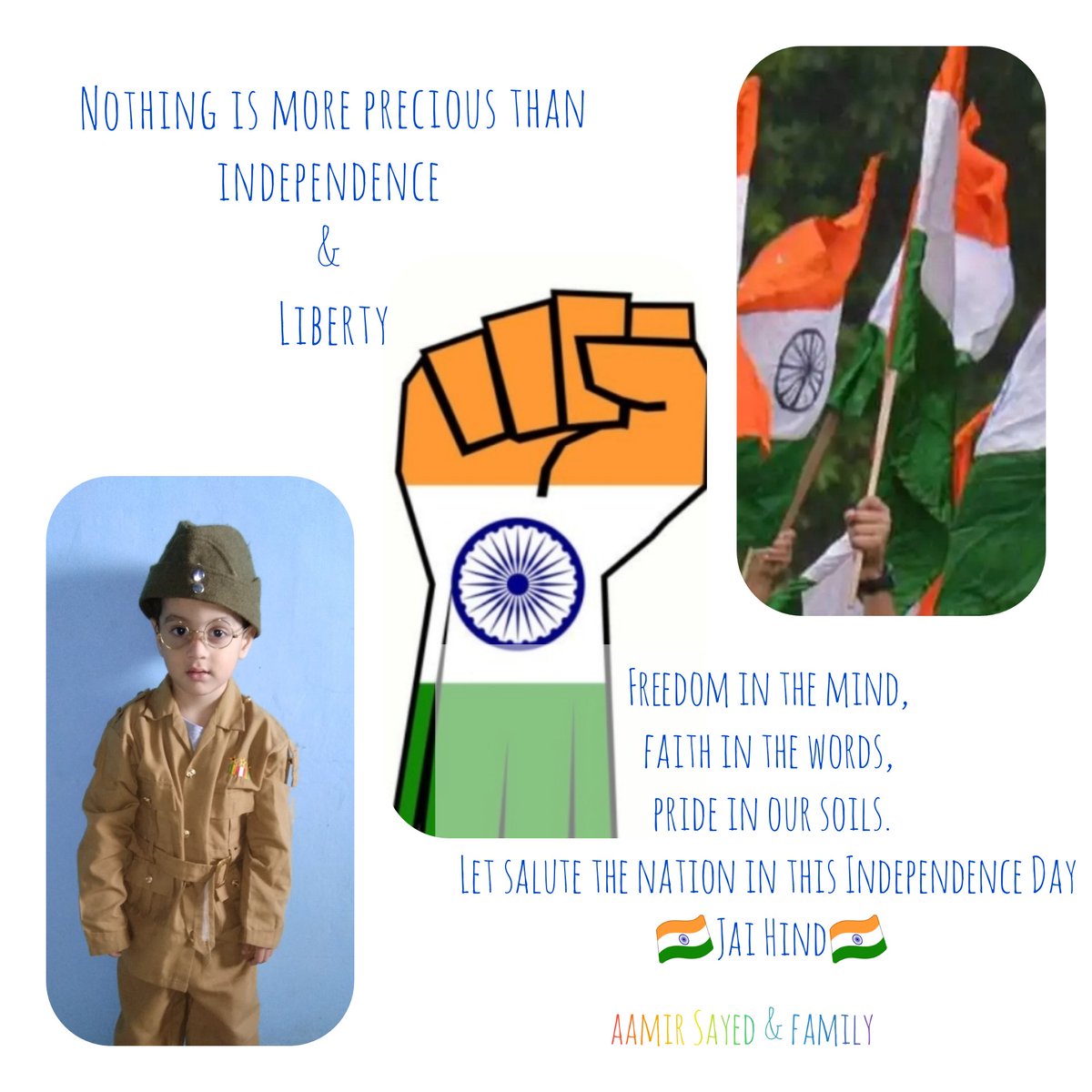 AamirSayed1990's tweet photo. 🇮🇳🇮🇳🇮🇳
Happy Independence Day
Jai Hind
#IndependenceDayIndia https://t.co/cKuLuvenoY