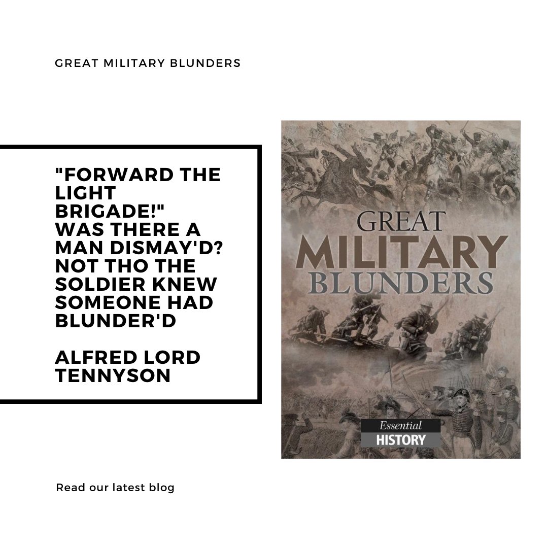 19Character's tweet photo. #blunders #military #militaryblunders #blog #ebook #character_19
As soon as Lord Tennyson rhymed the word “Blunder’d” with “the six hundred” in his famous poem, the word became a byword for a ghastly military error, find out more in our blog:
https://t.co/IRqiTqUoFS https://t.co/4wgQJbz5zv