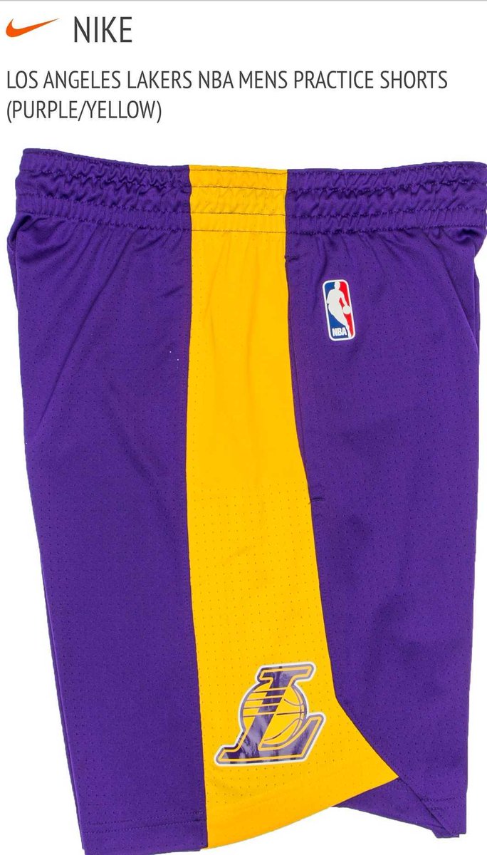 solefed on X: Nike Los Angeles Lakers NBA Practice Shorts   #AD  / X