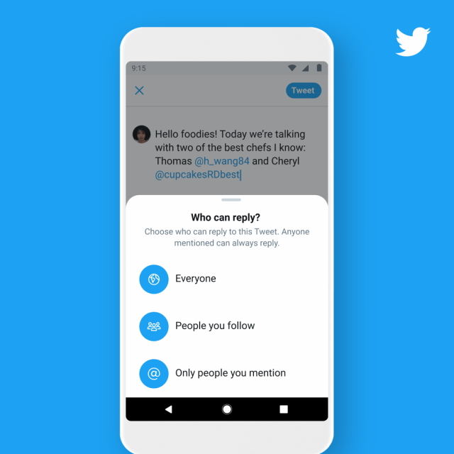 OurEarthPics's tweet photo. 🔥Following a interval of testing, Twitter is launching the power to restrict replies
👉https://t.co/YU4KKw0Gyz
#news #tech #computer #game #live #apps #appstoreapps #appupdates #apple #apps #ipad #iphone #ipodtouch #news #social #twitter https://t.co/Er79VhlKoA