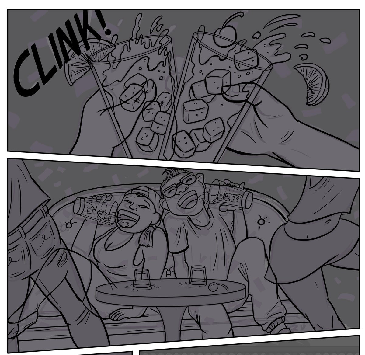 ContestedStrip's tweet photo. It's hot out there!
Stay hydrated with this cool refreshing art preview from #OneMoreYear! π₯€π₯βοΈ
#onemoreyearbook #comicsart #comicswip #comics #graphicnovel #originalcharacters https://t.co/BRWQpakD23