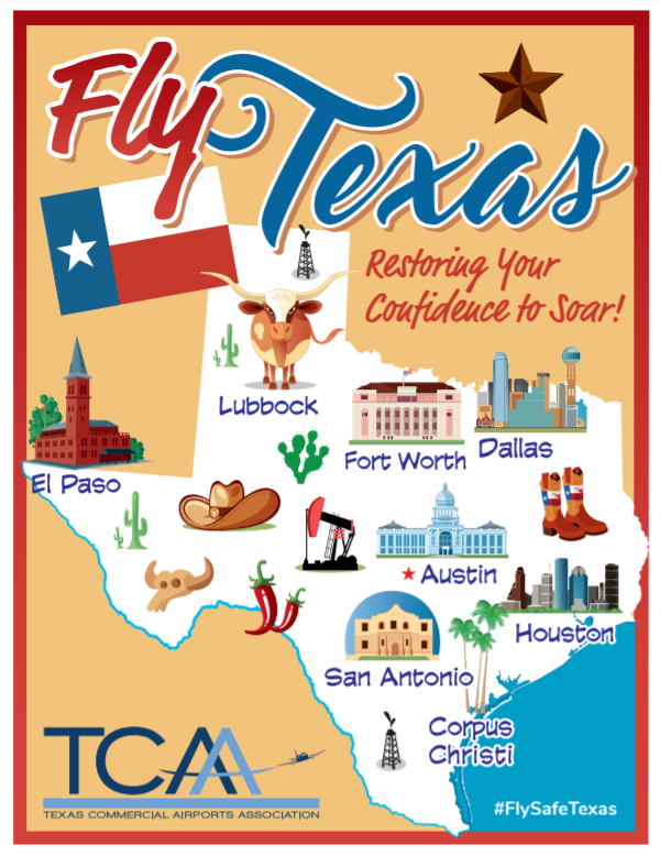 AustinAirport's tweet photo. We're joining @TexasAirports to spread the word of enhanced cleaning & safety procedures at airports across TX to ensure you #FlySafeTexas. When you're ready to fly, we're #AUSReady4U.
🎨Until then,"visit" your fave airports with this activity book: https://t.co/VT8kyukKgJ https://t.co/QMQ0LqLMQG