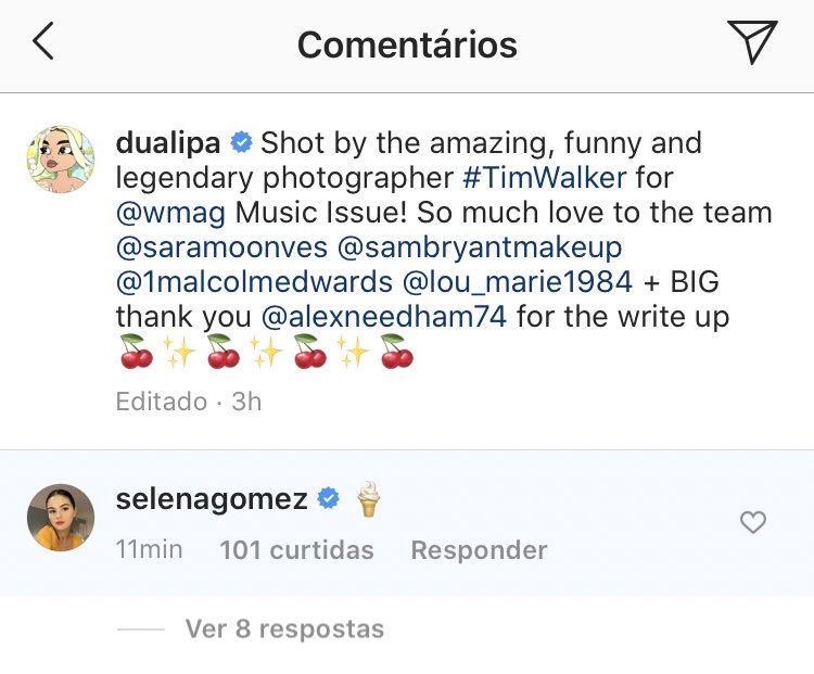 PortalSelenaBR's tweet photo. Sobe aqui só quem colaborou com o BLACKPINK!

Selena Gomez deixou um comentário na última publicação de Dua Lipa. 👀 https://t.co/9Eb5sNnvRO