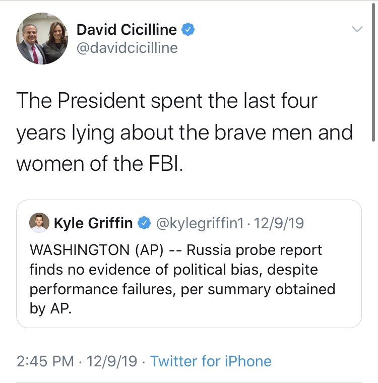  @davidcicilline clearly got the message about The Brave Men And Women Of The FBI.