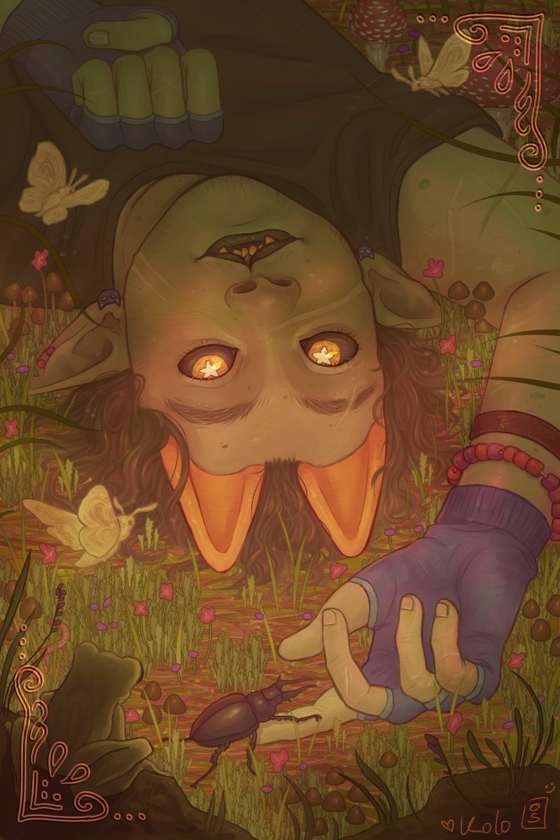 kolowaskolo's tweet photo. cw bugs / homestuck / scars

sorry for silence for a while !! home stuffs been happening, my internet Sucks rn, plus with no access to a computer i havent been able to draw properly in like... 2 months?? D: BUT ANYAWY FDHDF my piece for the @nepzine !!! <33 enjoy! https://t.co/Epzeg2hhG5