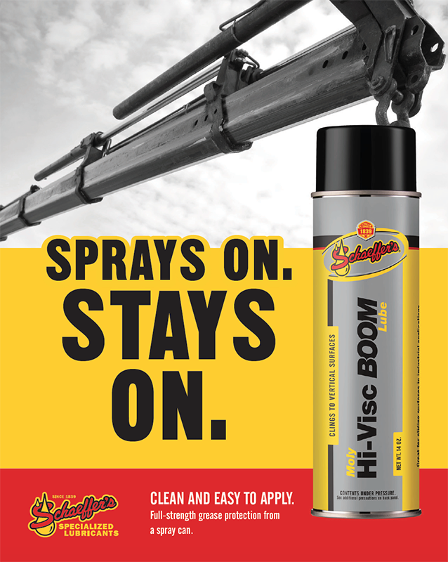 SchaefferOil's tweet photo. Moly Hi-Visc Boom Lube is easier to apply than boom grease in tubes. Give us a try! https://t.co/jnqFiqHb9D