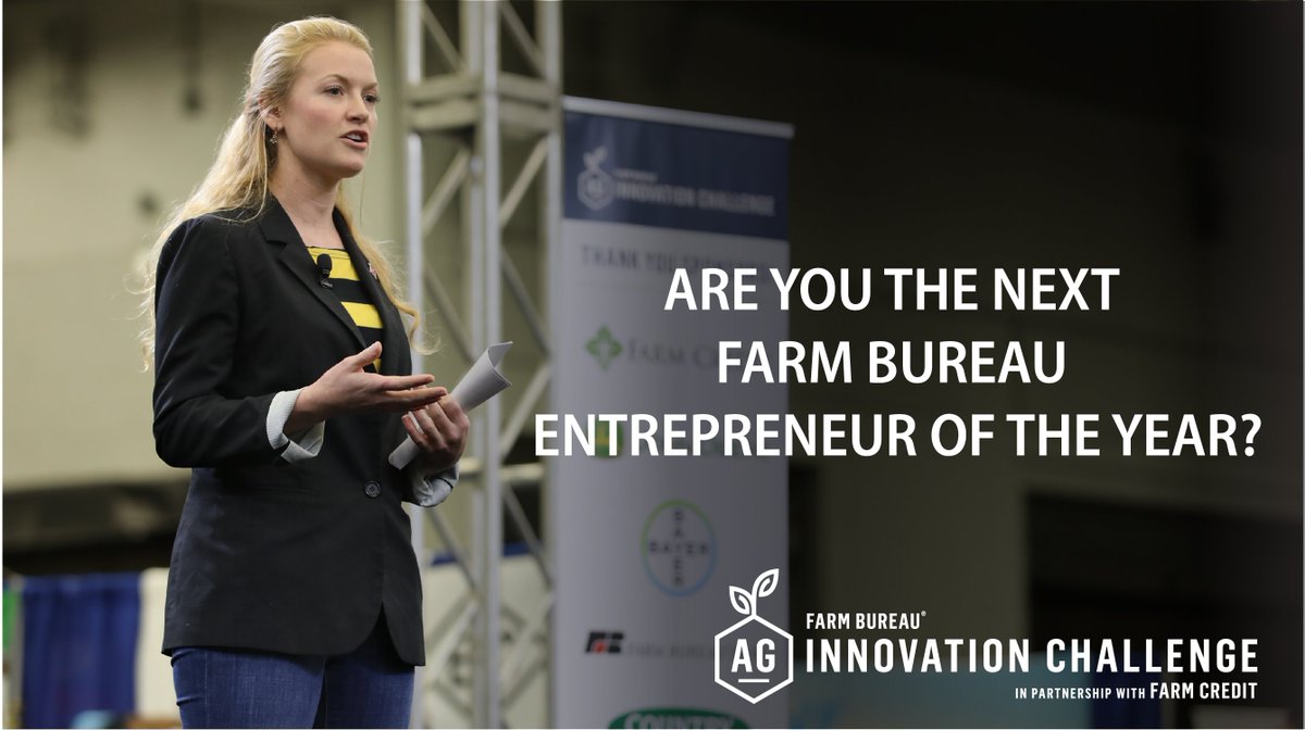 FarmBureau's tweet photo. Time is running out to apply for the 2021 #AgInnovationChallenge—in partnership with @farmcredit. Rise to the challenge TODAY for a chance to compete for $145,000 in startup funds. 

Apply TODAY: https://t.co/3Lqf3vEMBv https://t.co/iEa2kHa9Kq