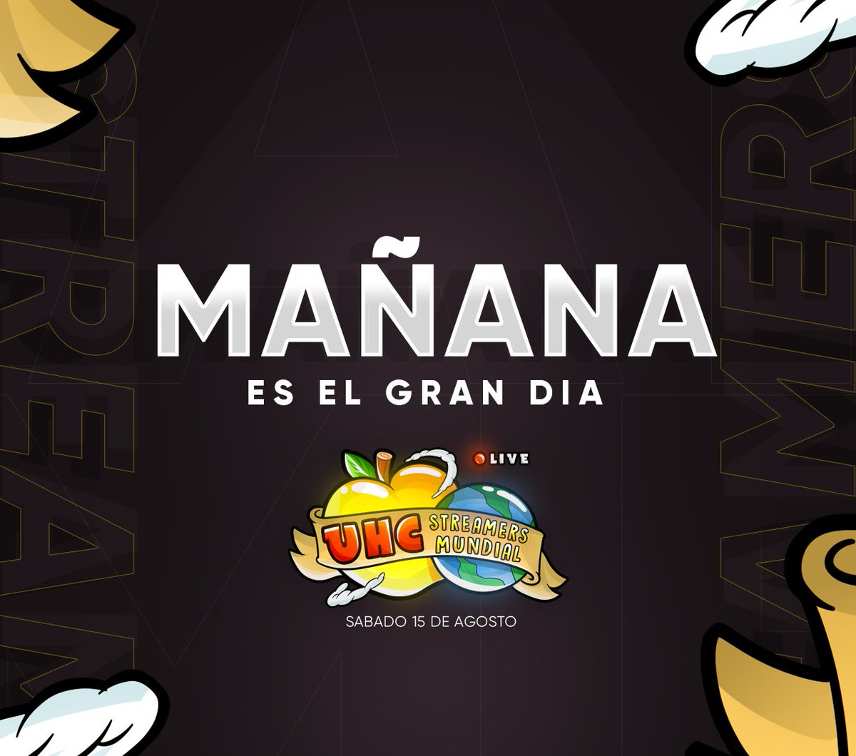 UHCSTREAMERS's tweet photo. Mañana a las 2 PM hora CDMX (https://t.co/nkYqKI10Z6) se jugará el #UHCStreamersMundial

El stream oficial será por twitch casteado por el owner del evento. En el chat encontrarán los canales de twitch de todos los participantes.

https://t.co/KdJA1gYCIg https://t.co/zDGDXZqIUP