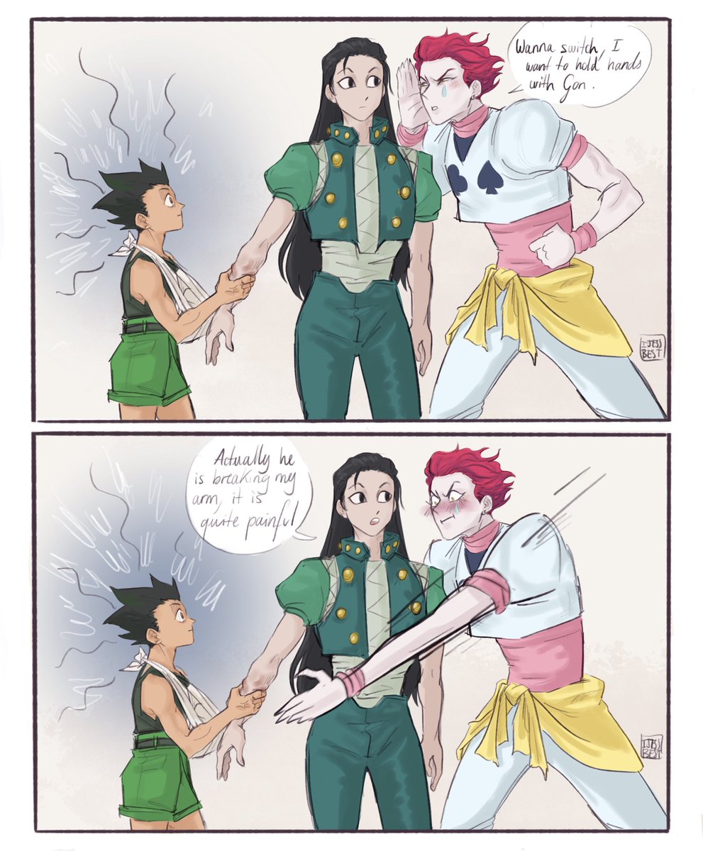 The first HunterxHunter comic I did  a few weeks ago after starting it. I like it so far and I am at episode 100 