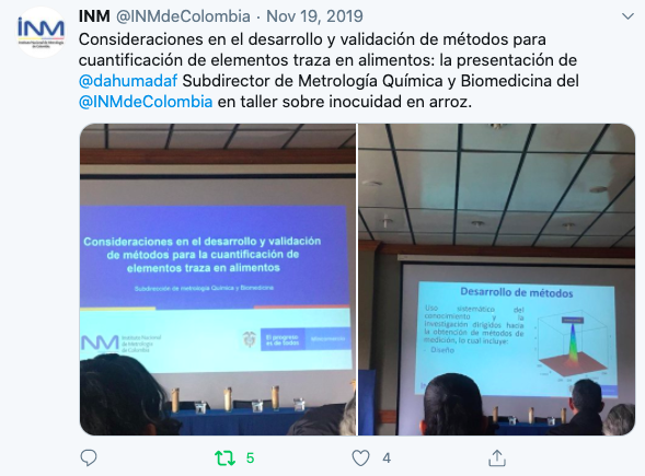 dahumadaf's tweet photo. En #logros2Años de la #SMQB hemos participado en 33 eventos de divulgación e intercambio científico entre #ComitesConsultivos  #Congresos #Seminarios y #Talleres nacionales e internacionales, que permiten fortalecer nuestra capacidad técnica  @INMdeColombia @UEenColombia @ptb_q5 https://t.co/nysexxLwVO