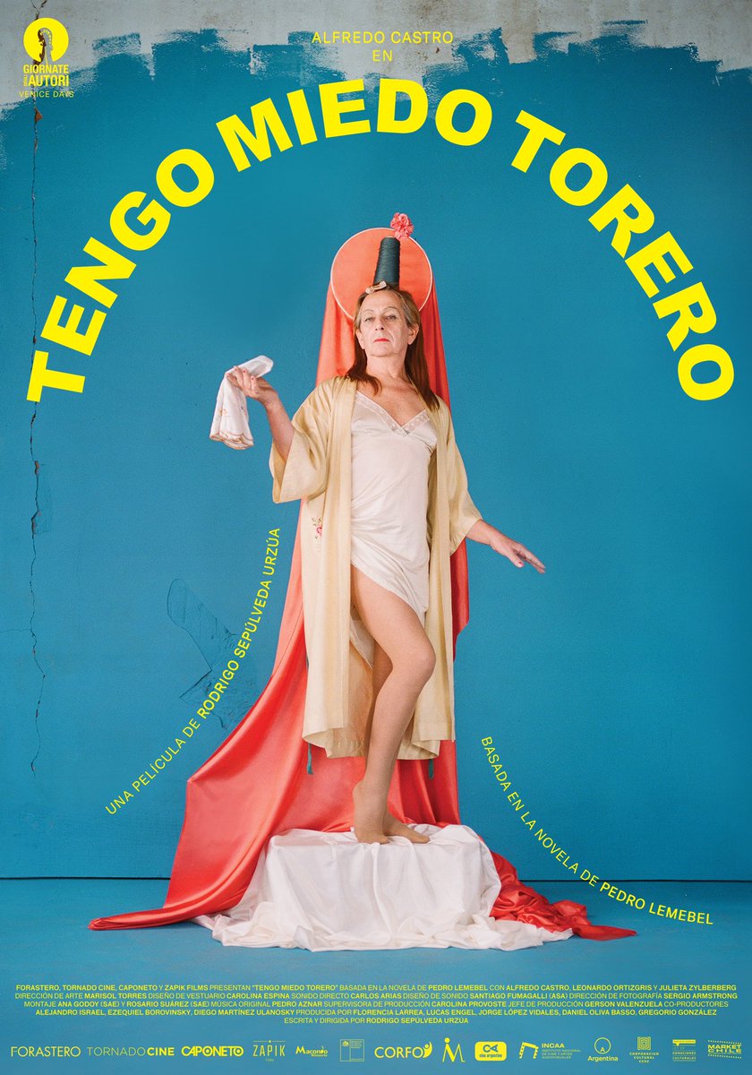 Tengo Miedo Torero on Twitter: "Presentamos el primer afiche de “Tengo Miedo Torero” realizado por la reconocida fotógrafa mexicana española Camila Fálquez, y el diseñador chileno Simón Sepúlveda. #TengoMiedoTorero #AvantPremier #Afiche… https://t.co ...