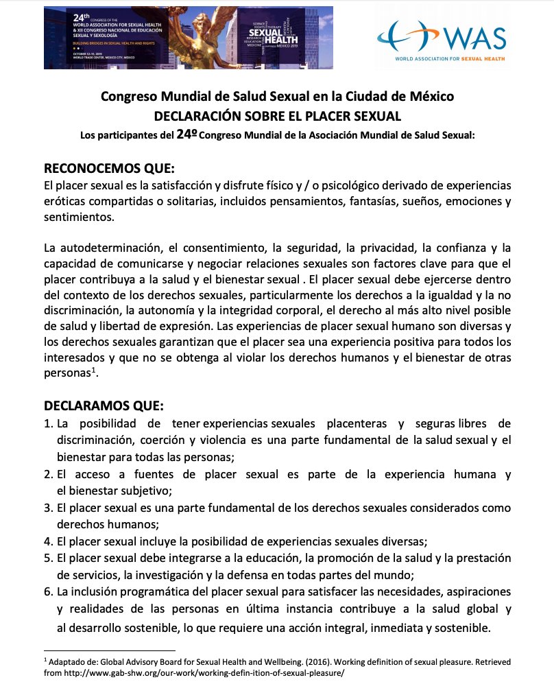 diasaludsexual's tweet photo. El lema de este año está basado en la Declaración Sobre el Placer Sexual, del Congreso Mundial de WAS de la Ciudad de México, 2019 #diamundialsaludsexual2020 #DMSS2020 #PlacerSexualCovid #pleasurematters #sexysafersex #pleasureisprogress
https://t.co/YN7NR8qAdr https://t.co/ysWgsQqeVx