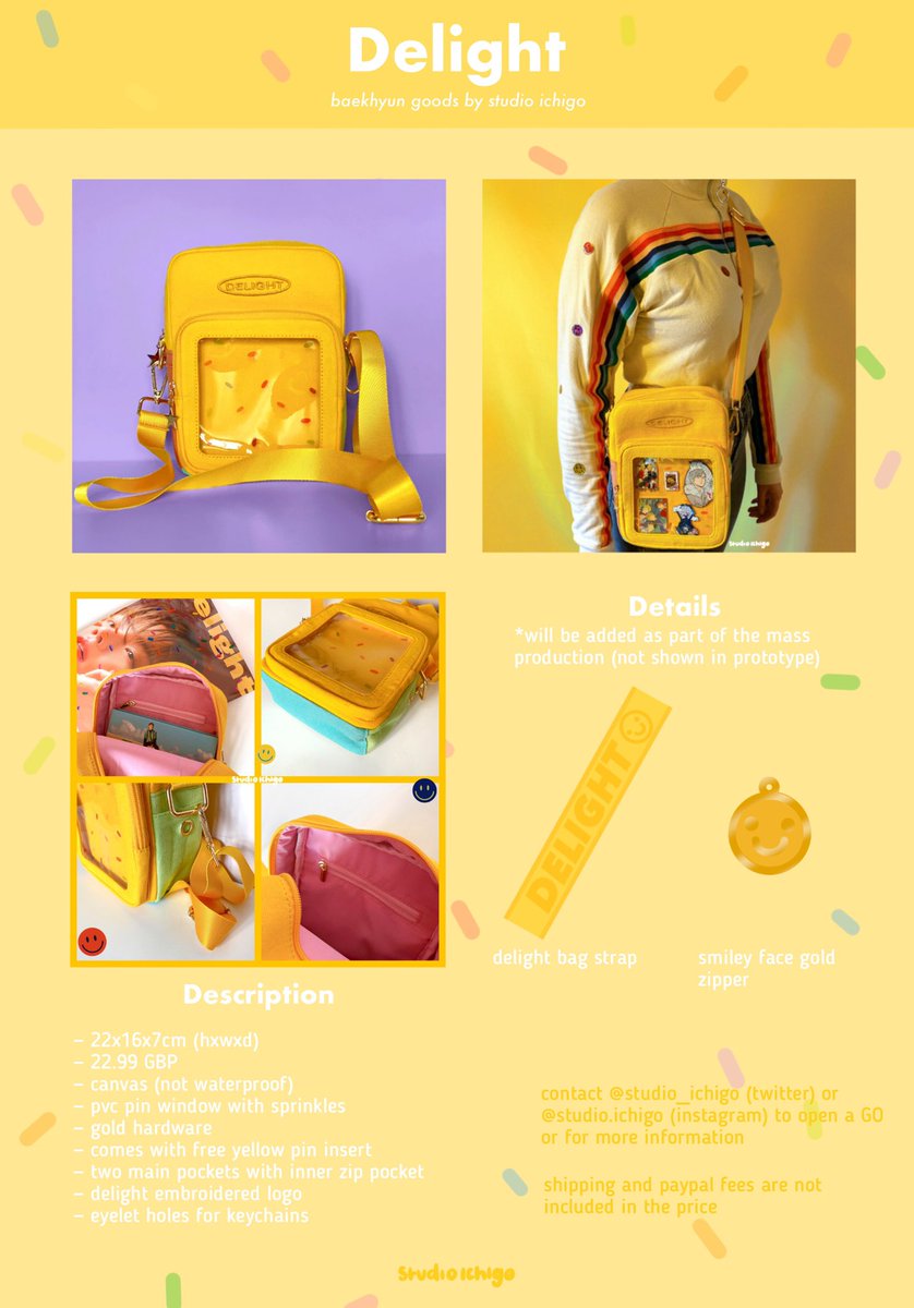 studio_ichigo's tweet photo. [RT PLS 🙏]
⠀
Baekhyun Delight Goods 💛
⠀
— Hoodie 후드티
— Ita Bag 가방 
— Keychain 키링
— Badge 배지 
— AirPods case 에어 팟 케이스
⠀
Please check the images for more details
자세한 내용은 사진에서 확인 해주세요 
⠀
📆~11.09.2020
⠀
PLEASE DM FOR GOS💌
#EXO #BAEKHYUN #엑소 https://t.co/K2n2OfKKYp