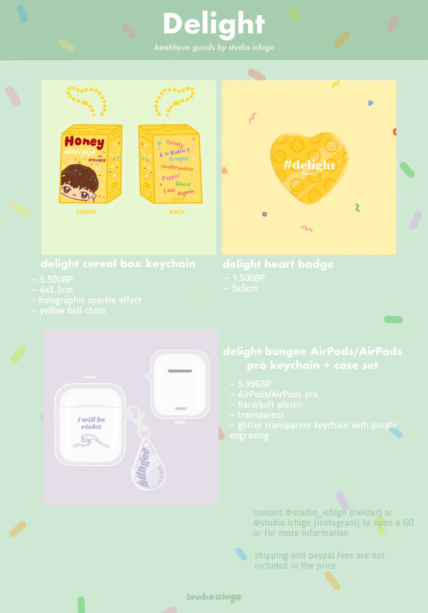 studio_ichigo's tweet photo. [RT PLS 🙏]
⠀
Baekhyun Delight Goods 💛
⠀
— Hoodie 후드티
— Ita Bag 가방 
— Keychain 키링
— Badge 배지 
— AirPods case 에어 팟 케이스
⠀
Please check the images for more details
자세한 내용은 사진에서 확인 해주세요 
⠀
📆~11.09.2020
⠀
PLEASE DM FOR GOS💌
#EXO #BAEKHYUN #엑소 https://t.co/K2n2OfKKYp