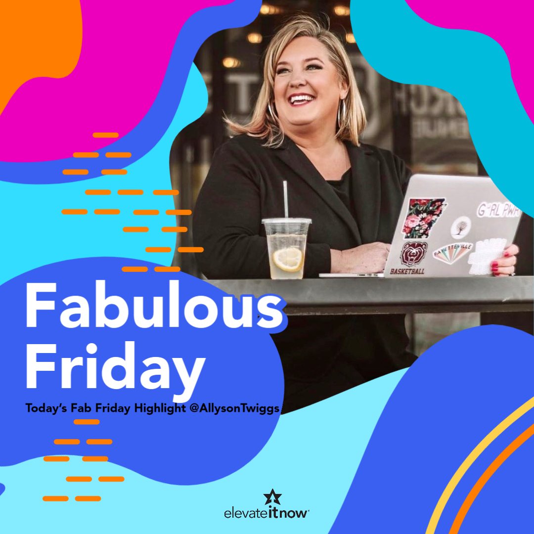 ElevateItNow's tweet image. Fabulous Friday’s we celebrate our community on @instagram This week we’re featuring the fabulous @allysontwiggs 🎉🕺🏻💃🏻 CEO as owner of @thetwiggsgroup Come join us! instagram.com/p/CD31rpDDgWU/… #FabulousFriday #CelebratingCommunity @ElevateItNow