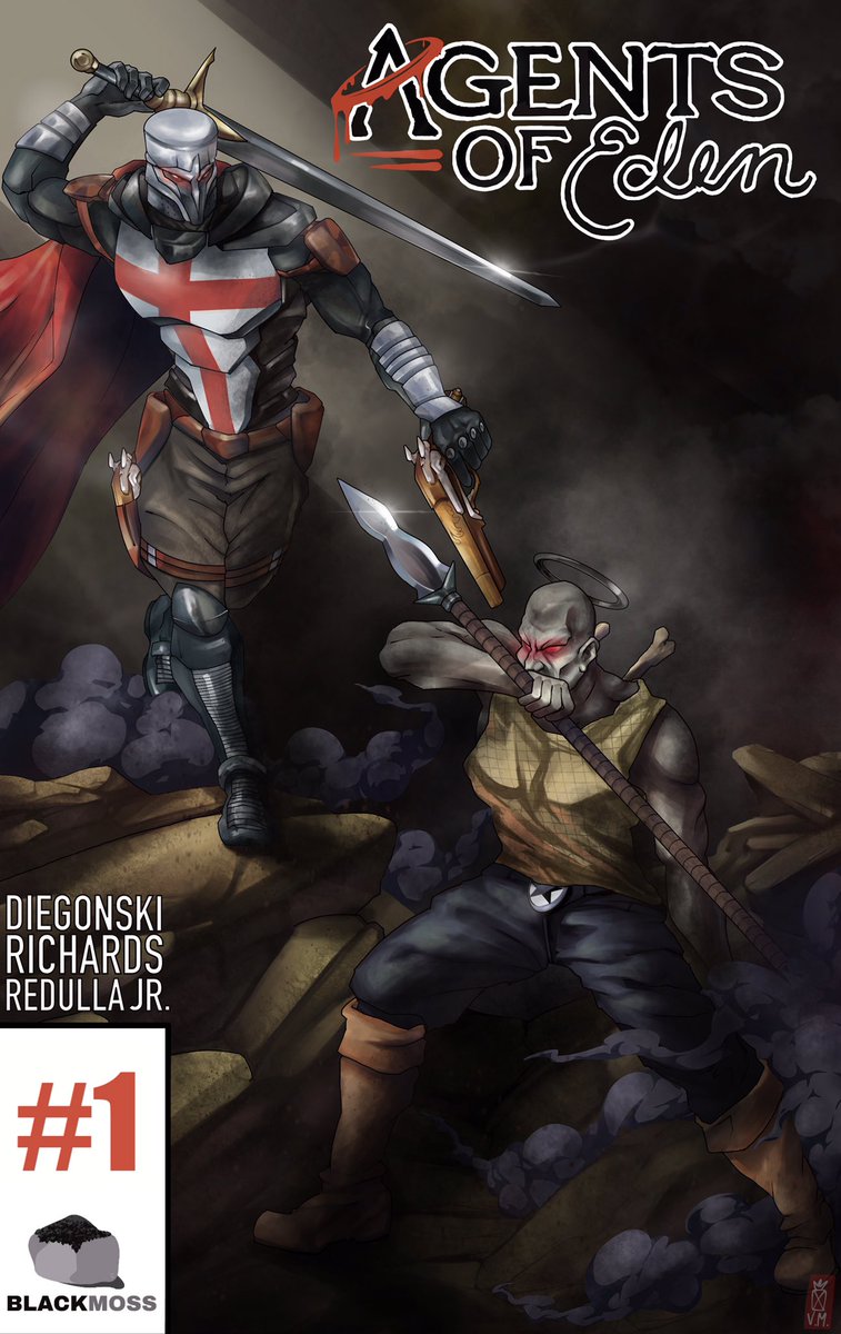 blackmosscomics's tweet photo. Agents of Eden Issue #1 -
Variant Cover by @RottenAnanas - a fantastic new artist from Chile who we’ve had the pleasure of beginning to work with.

Characters created and written by Blackmoss Comics.
Interior art and Main Cover by @DiegonskiArt 

NOW ON KICKSTARTER!! https://t.co/F25Mb8Tw8l