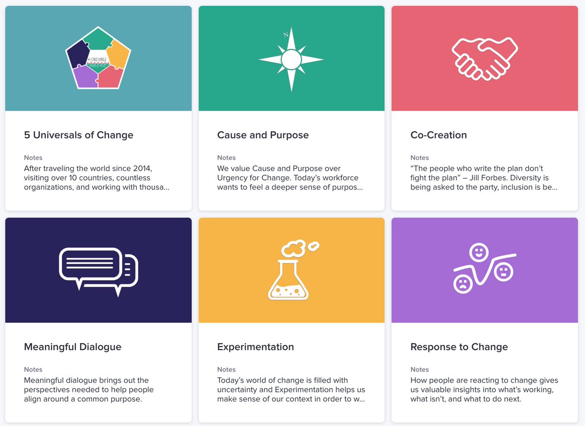 LeanChangeOrg's tweet photo. We've taken the last 6+ years of learning from workshops, coaching ,and consulting in over 12 countries, countless organizations and thousands of people to create 5 Universals of Change.  https://t.co/oJ8t4kykLI #leanchange https://t.co/mmWmN4OPba