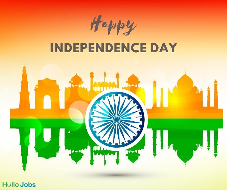 Hullojobs1's tweet photo. https://t.co/TA4JNfNm5o Wishing you a Happy Independence Day 2020! Let us honour the struggles of many bravehearts who fought for the country's freedom. 
#happyindependenceday2020 https://t.co/RJUeDiOHjp